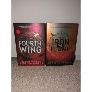Iron Flame Fourth Wing Sprayed Edges Limited Edition Hardcover Rebecca Y…